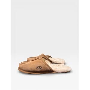 Men's Ugg Scuff Slipper Sheepskin Shearling Brown Tan Size 11 UGGplush